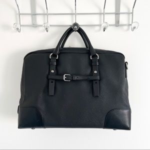 Tumi Saffiano Leather computer laptop handle briefcase bag with dust bag